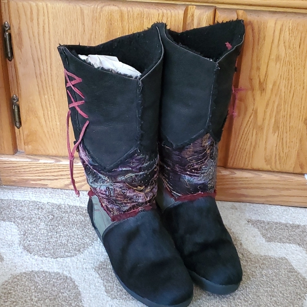 Technica Italy goat hair winter boots